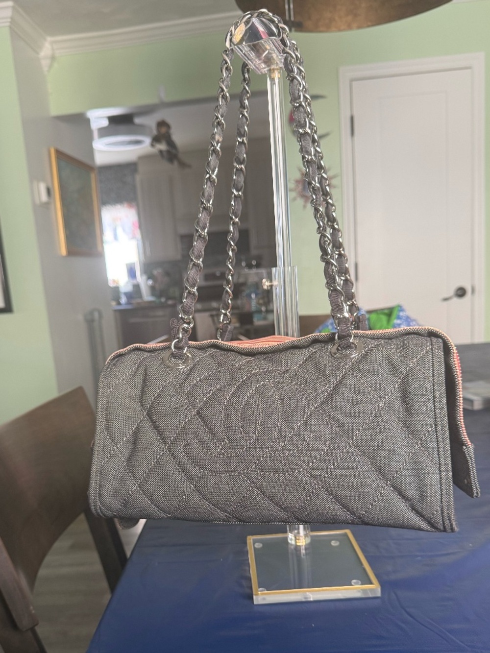 Chanel Vintage Denim Bowler Bag